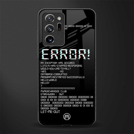 error glass case for samsung galaxy note 20 ultra 5g image