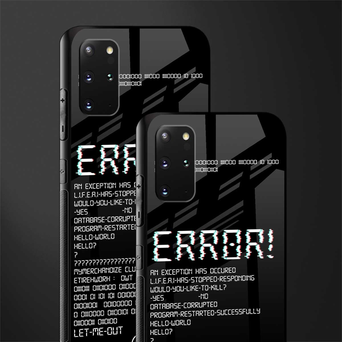 error glass case for samsung galaxy s20 plus image-2