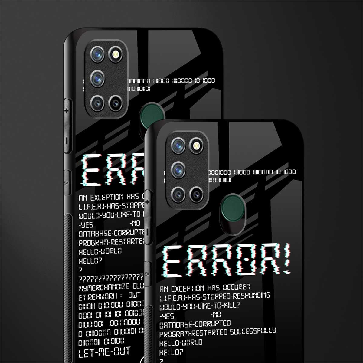 error glass case for realme 7i image-2