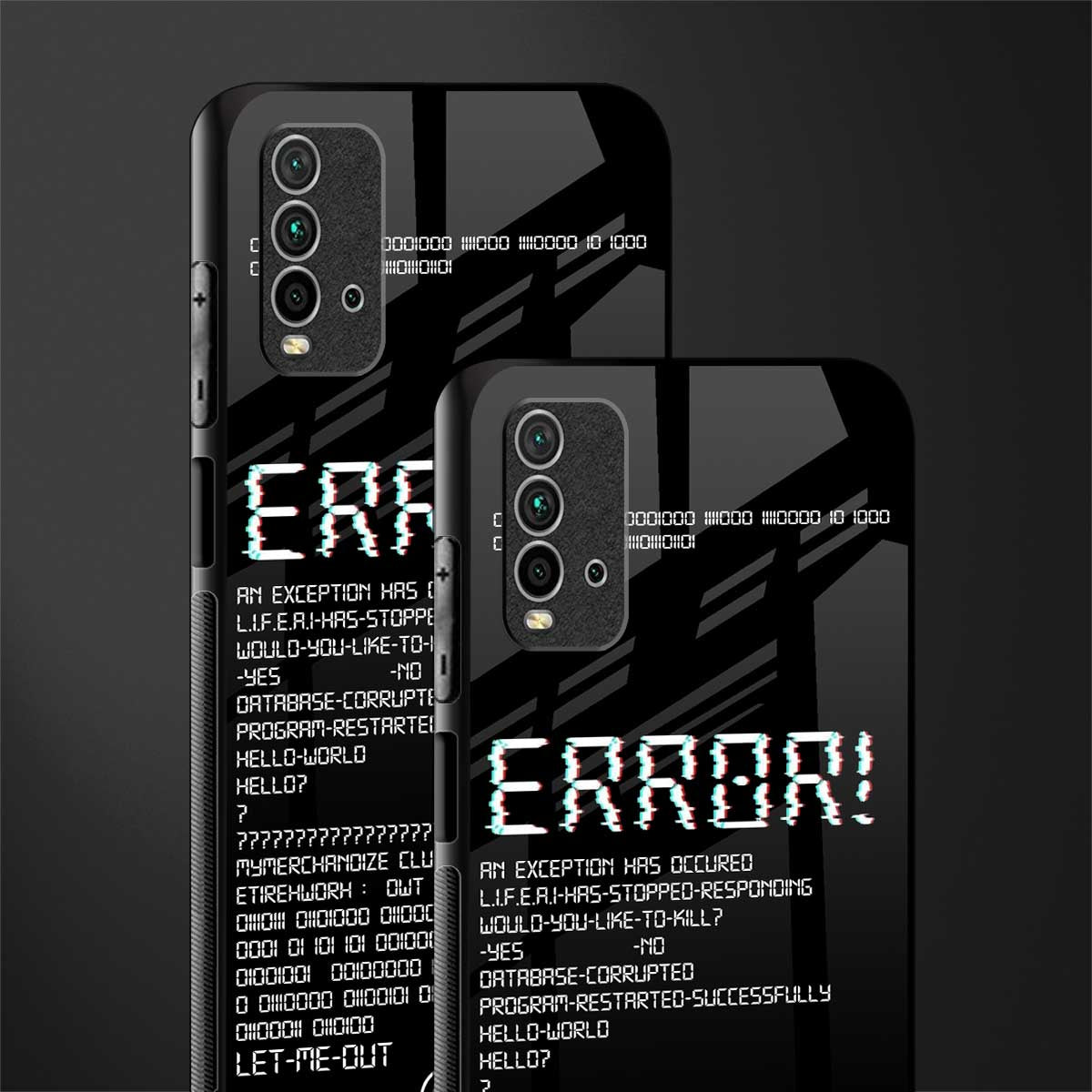 error glass case for redmi 9 power image-2
