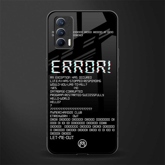 error glass case for realme x7 image