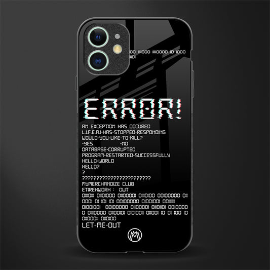 error glass case for iphone 12 image