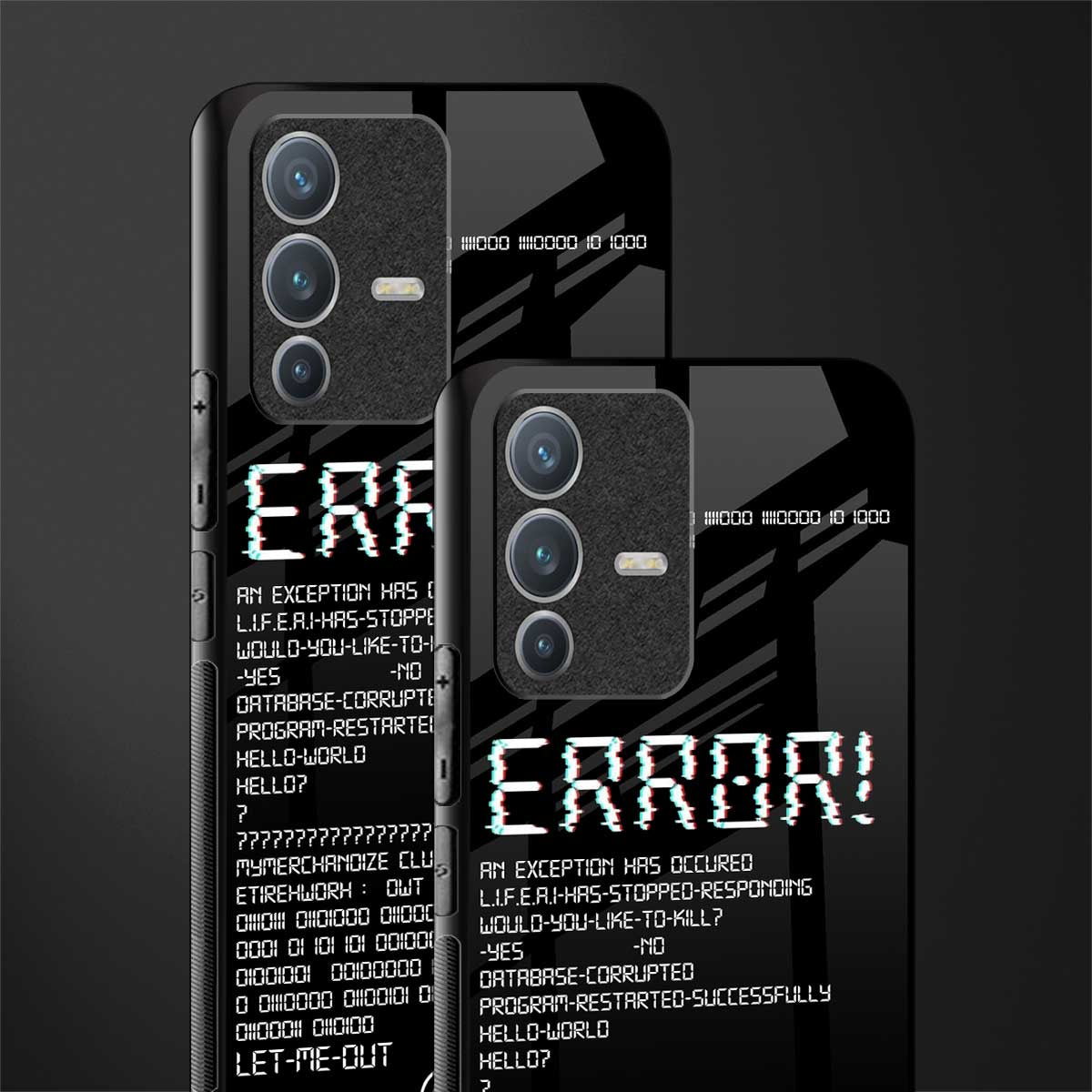 error glass case for vivo v23 pro 5g image-2