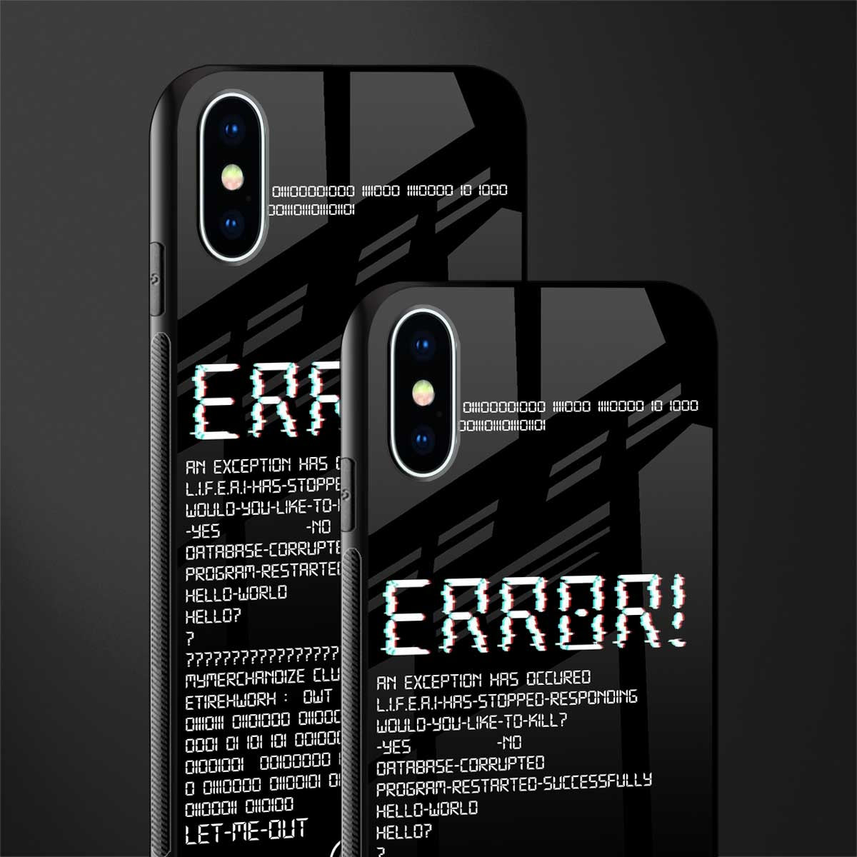 error glass case for iphone x image-2