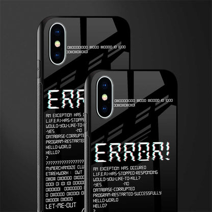 error glass case for iphone x image-2