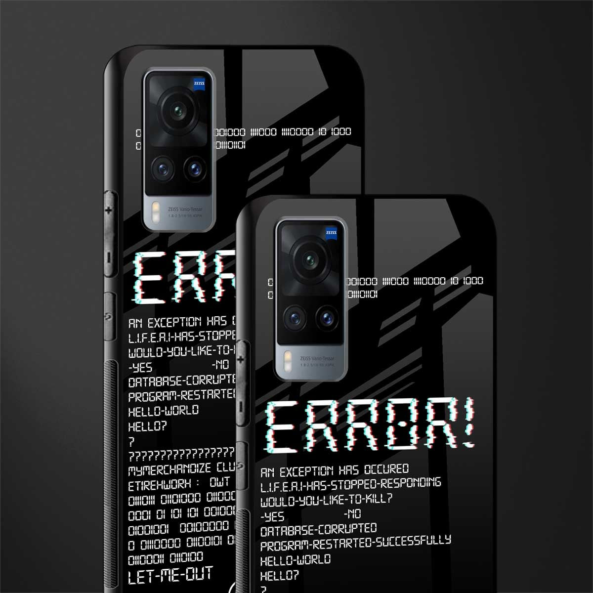 error glass case for vivo x60 image-2