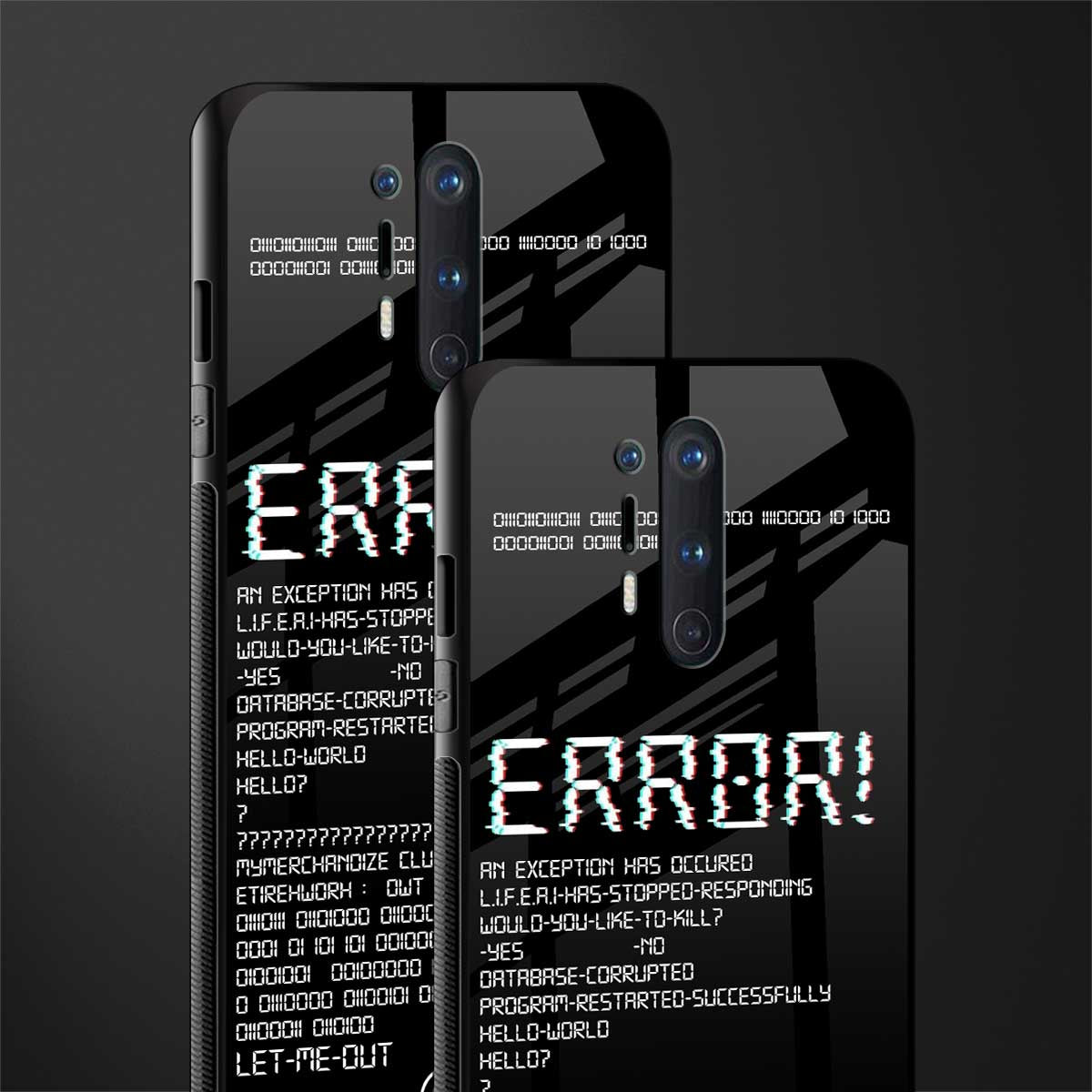 error glass case for oneplus 8 pro image-2
