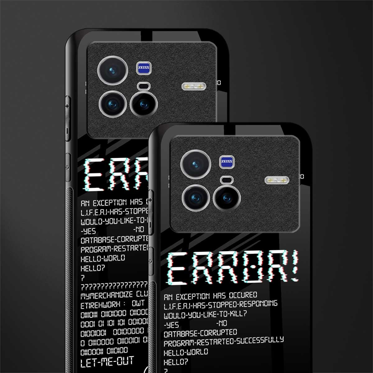 error glass case for vivo x80 image-2
