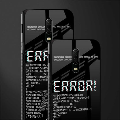 error glass case for oneplus 6t image-2