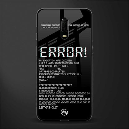 error glass case for oneplus 6t image