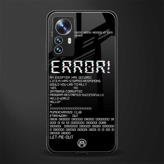 error back phone cover | glass case for xiaomi 12 pro