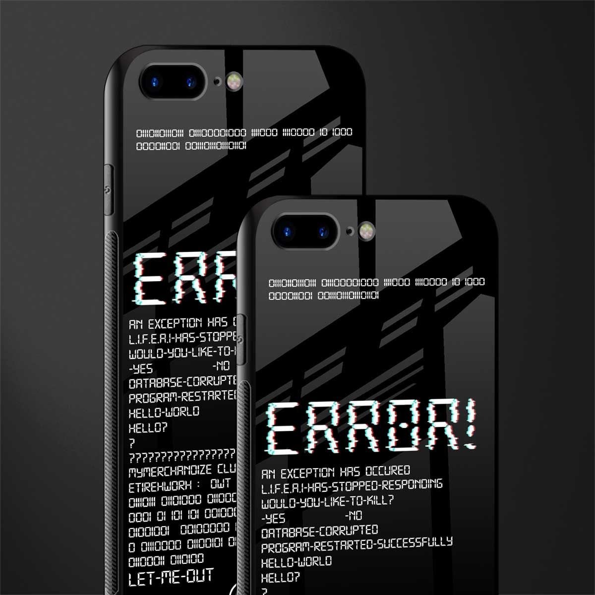 error glass case for iphone 7 plus image-2