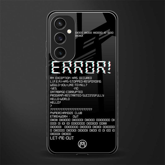 error back phone cover | glass case for samsung galaxy s23 fe 5g