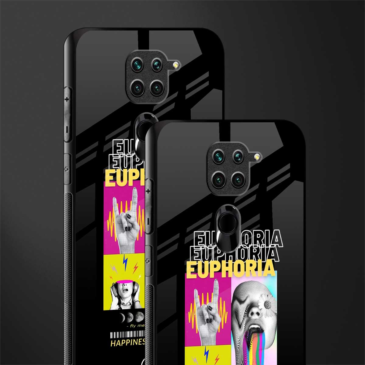 euphoria glass case for redmi note 9 image-2