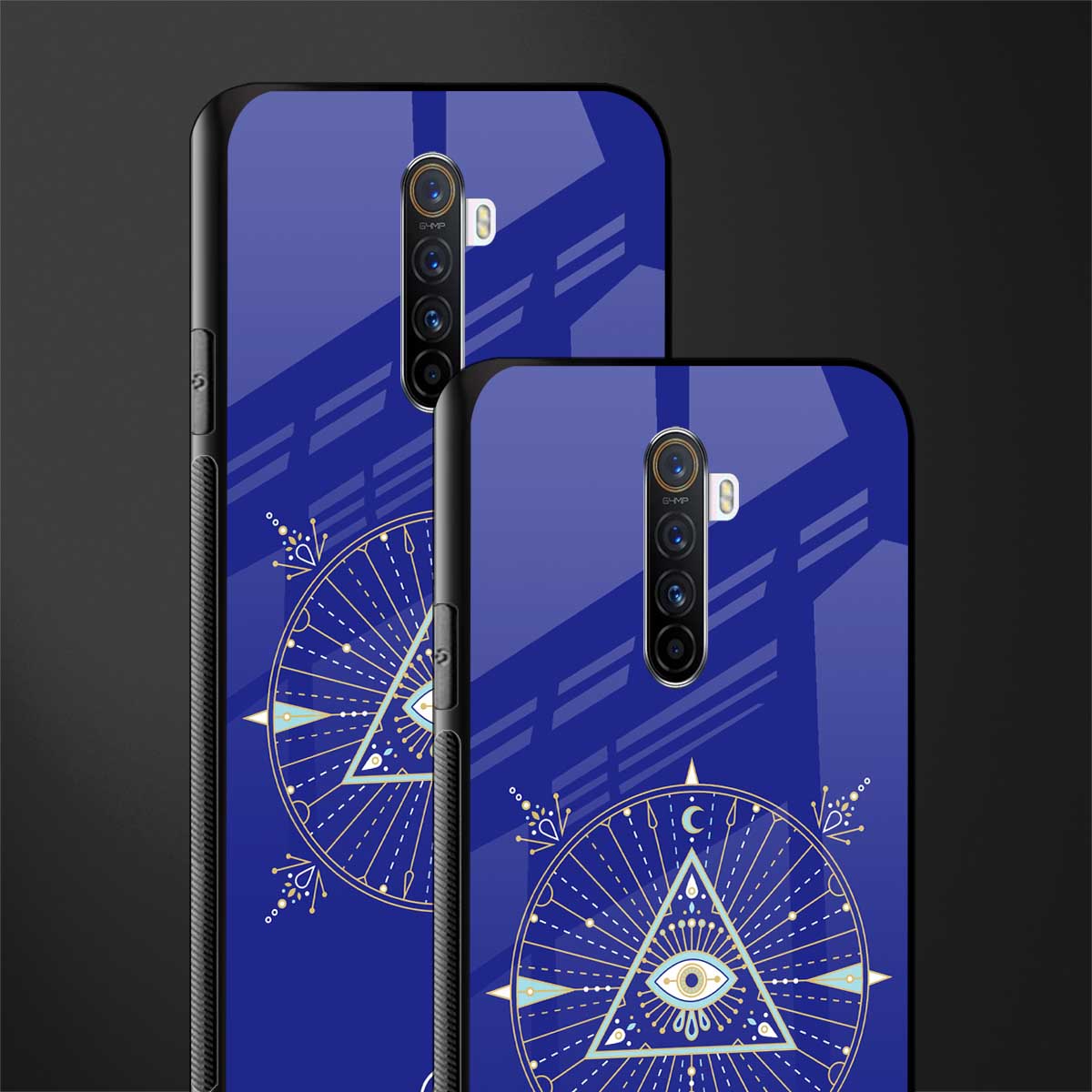 evil eye mandala blue glass case for realme x2 pro image-2