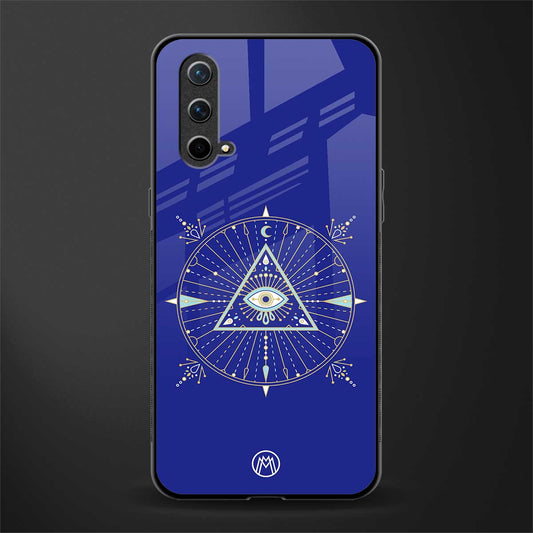 evil eye mandala blue glass case for oneplus nord ce 5g image