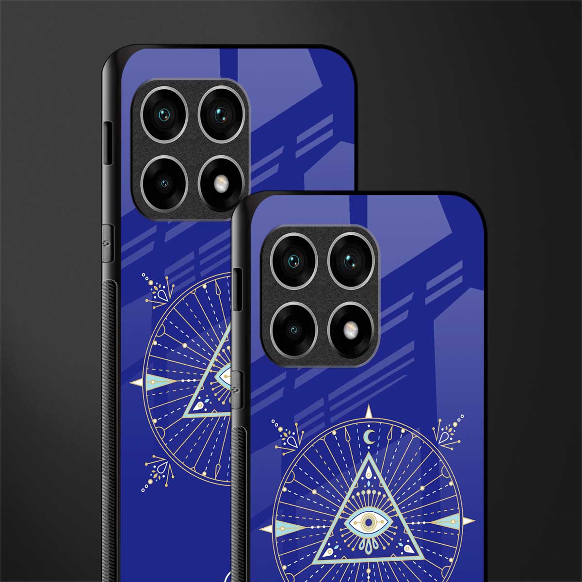 evil eye mandala blue glass case for oneplus 10 pro 5g image-2