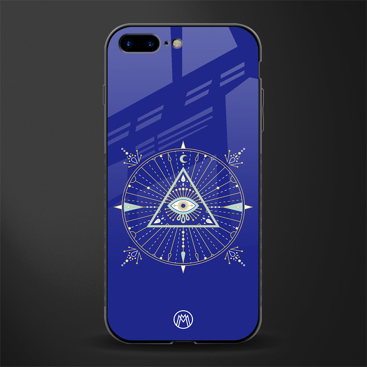 evil eye mandala blue glass case for iphone 7 plus image