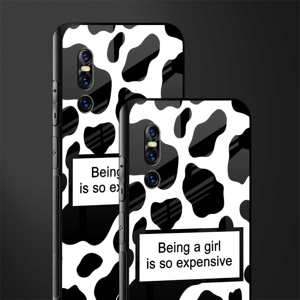 expensive girl glass case for vivo v15 pro image-2