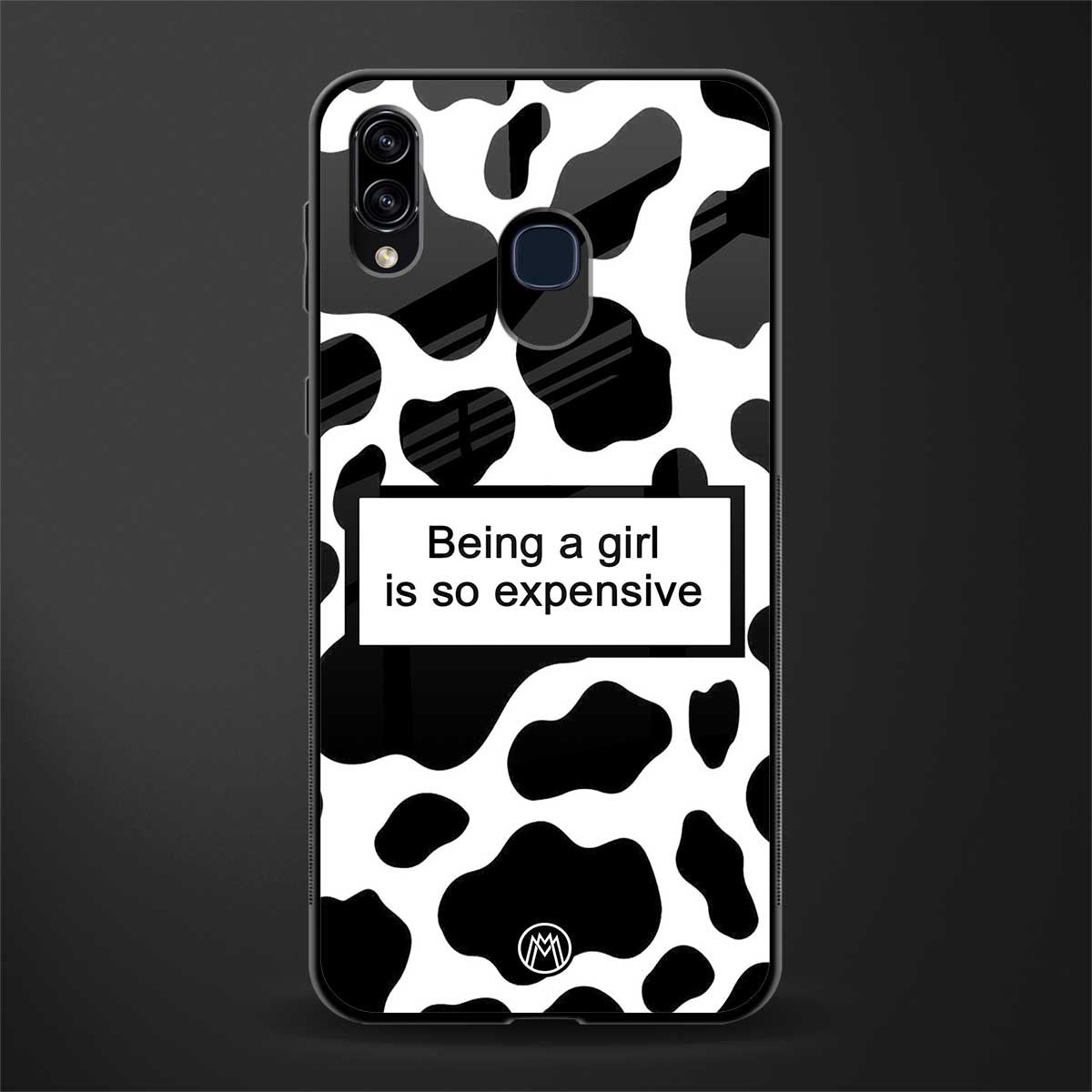 expensive girl glass case for samsung galaxy a30 image
