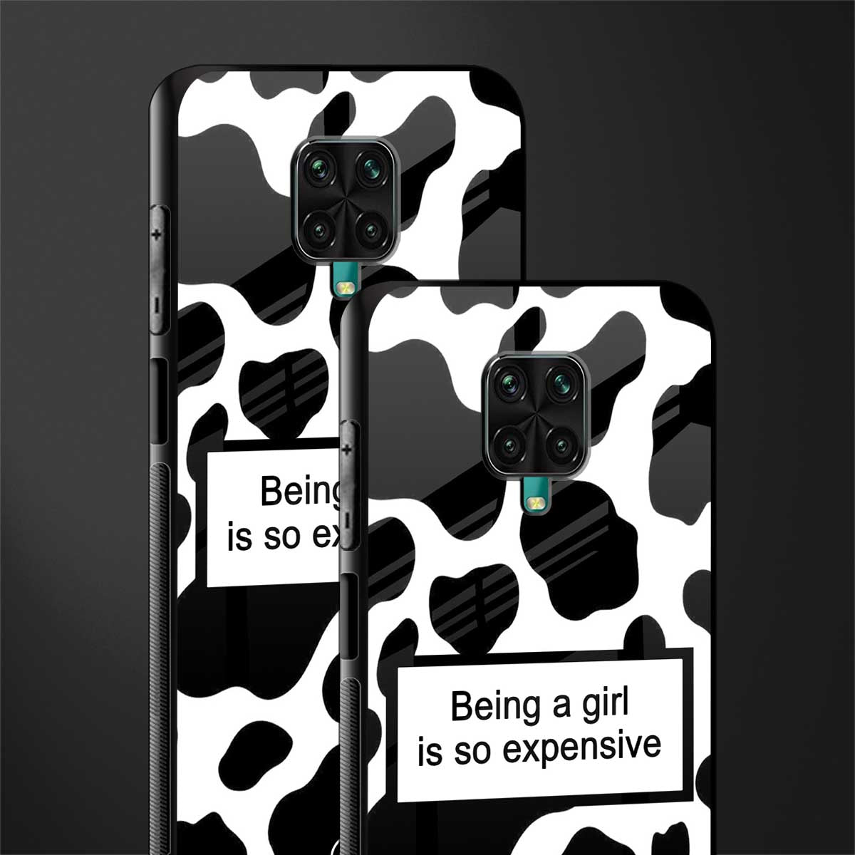 expensive girl glass case for poco m2 pro image-2