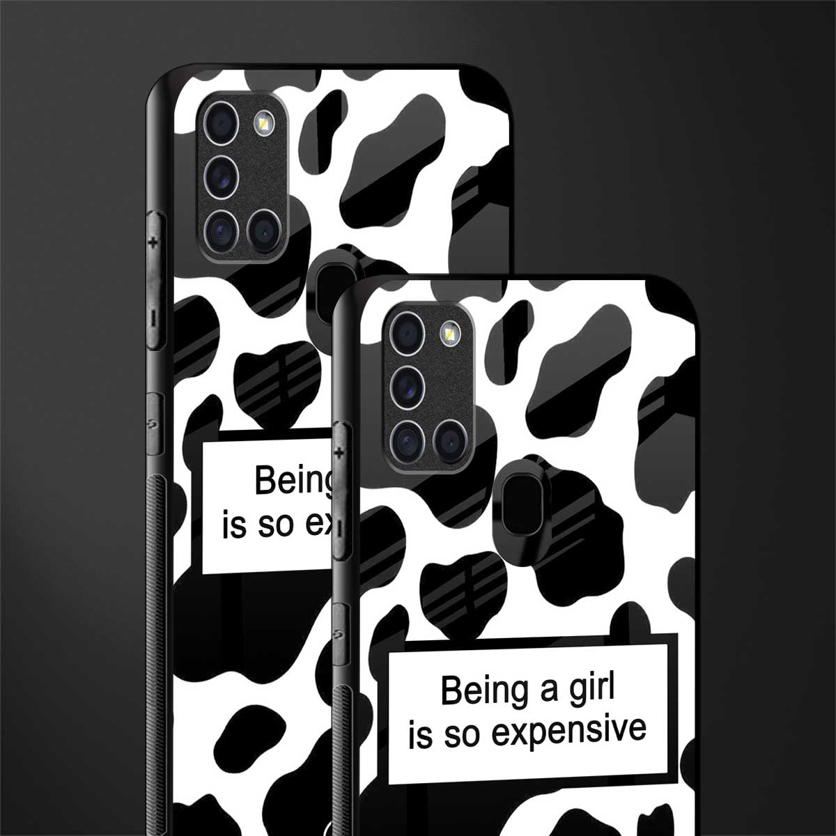 expensive girl glass case for samsung galaxy a21s image-2