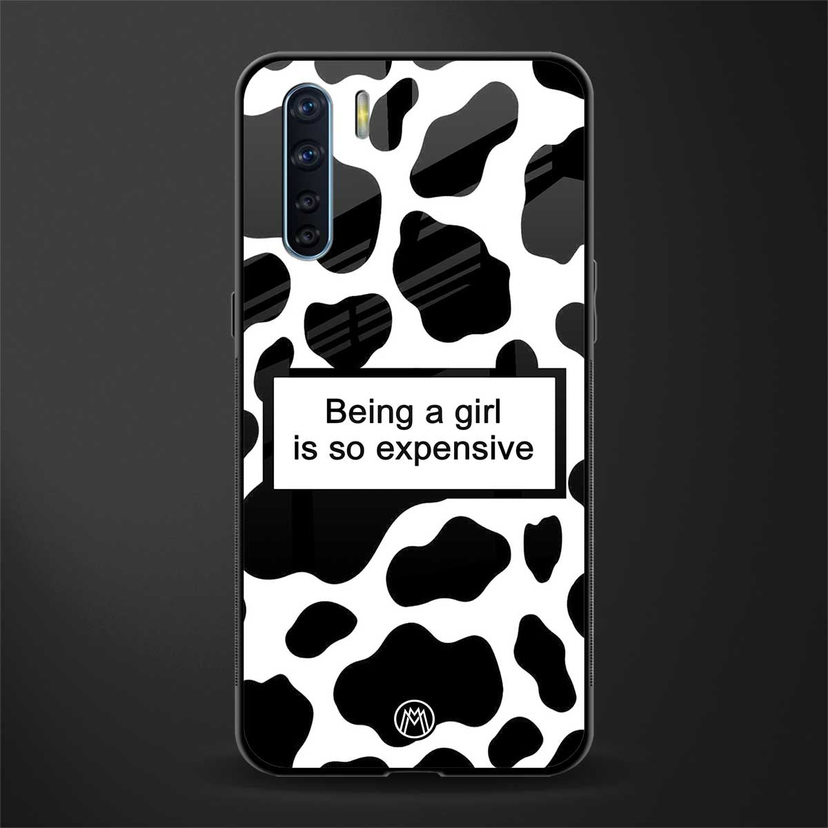 expensive girl glass case for oppo f15 image