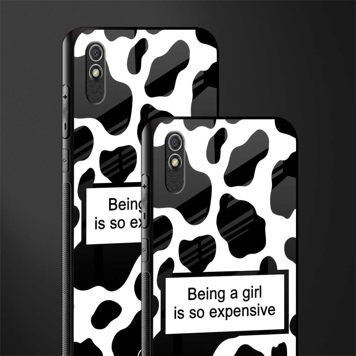 expensive girl glass case for redmi 9a image-2