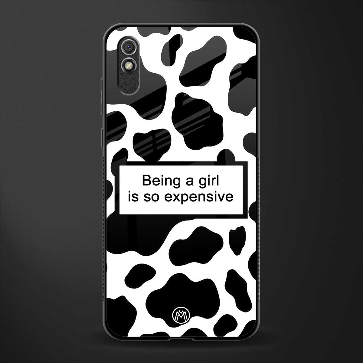 expensive girl glass case for redmi 9a image