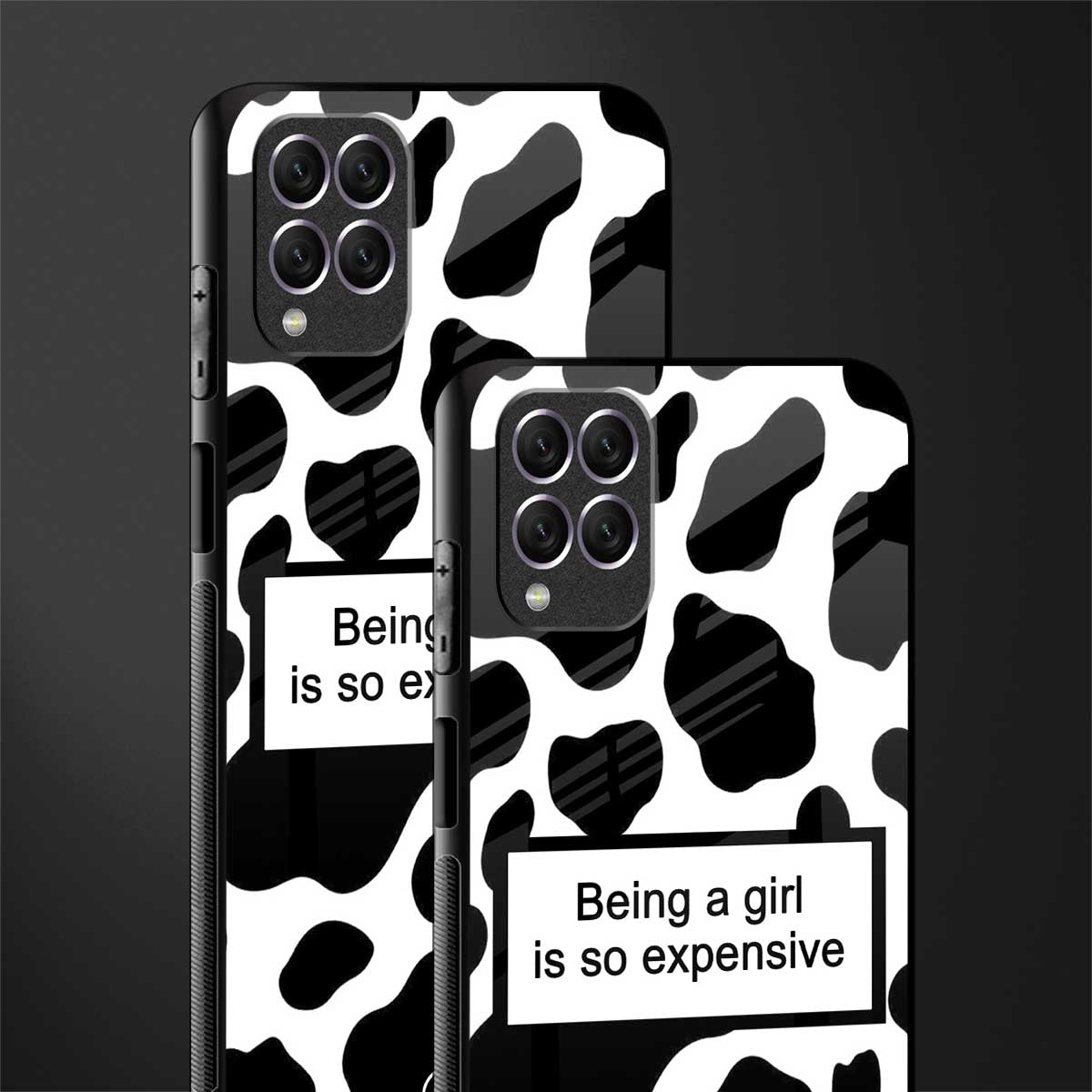 expensive girl glass case for samsung galaxy f62 image-2