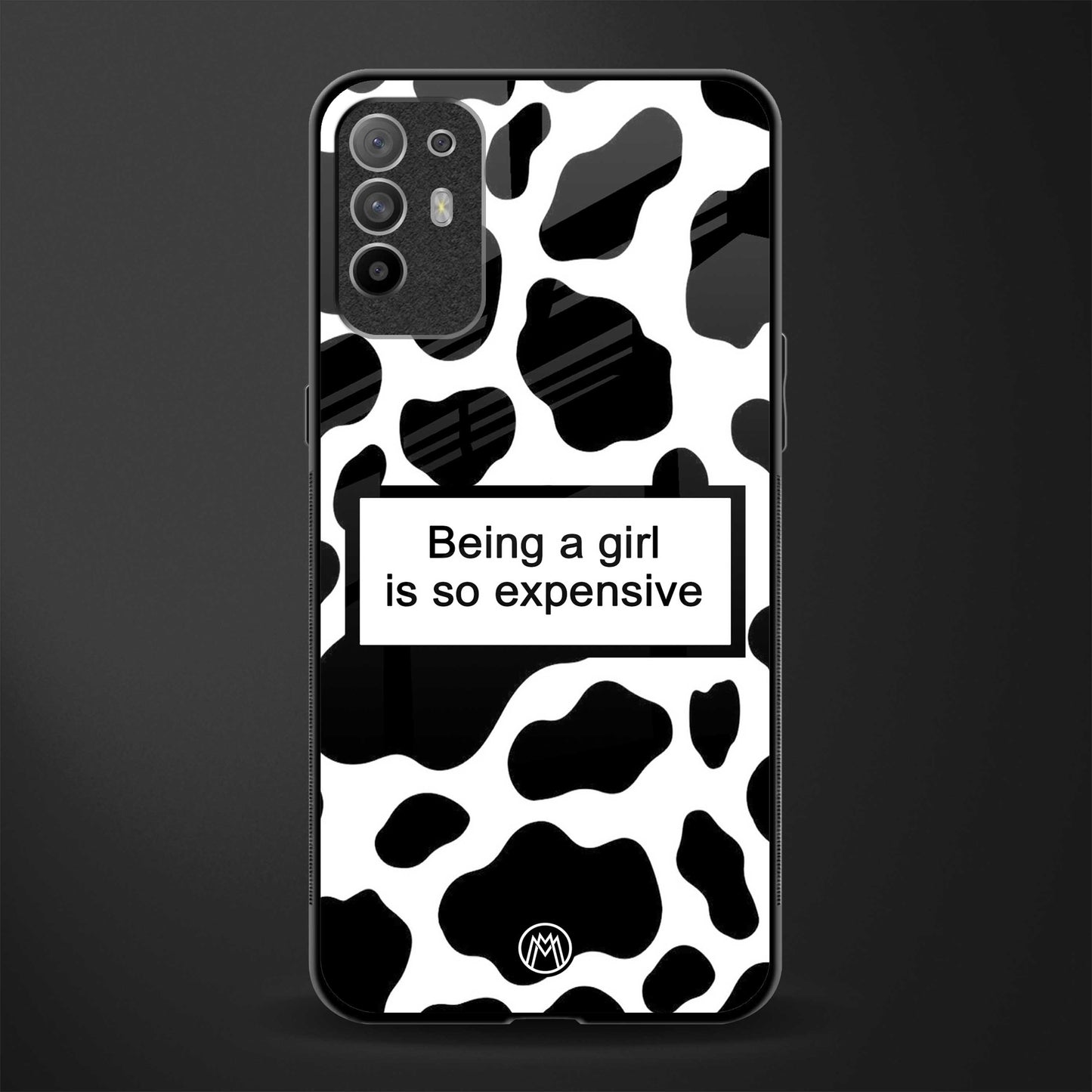 expensive girl glass case for oppo f19 pro plus image