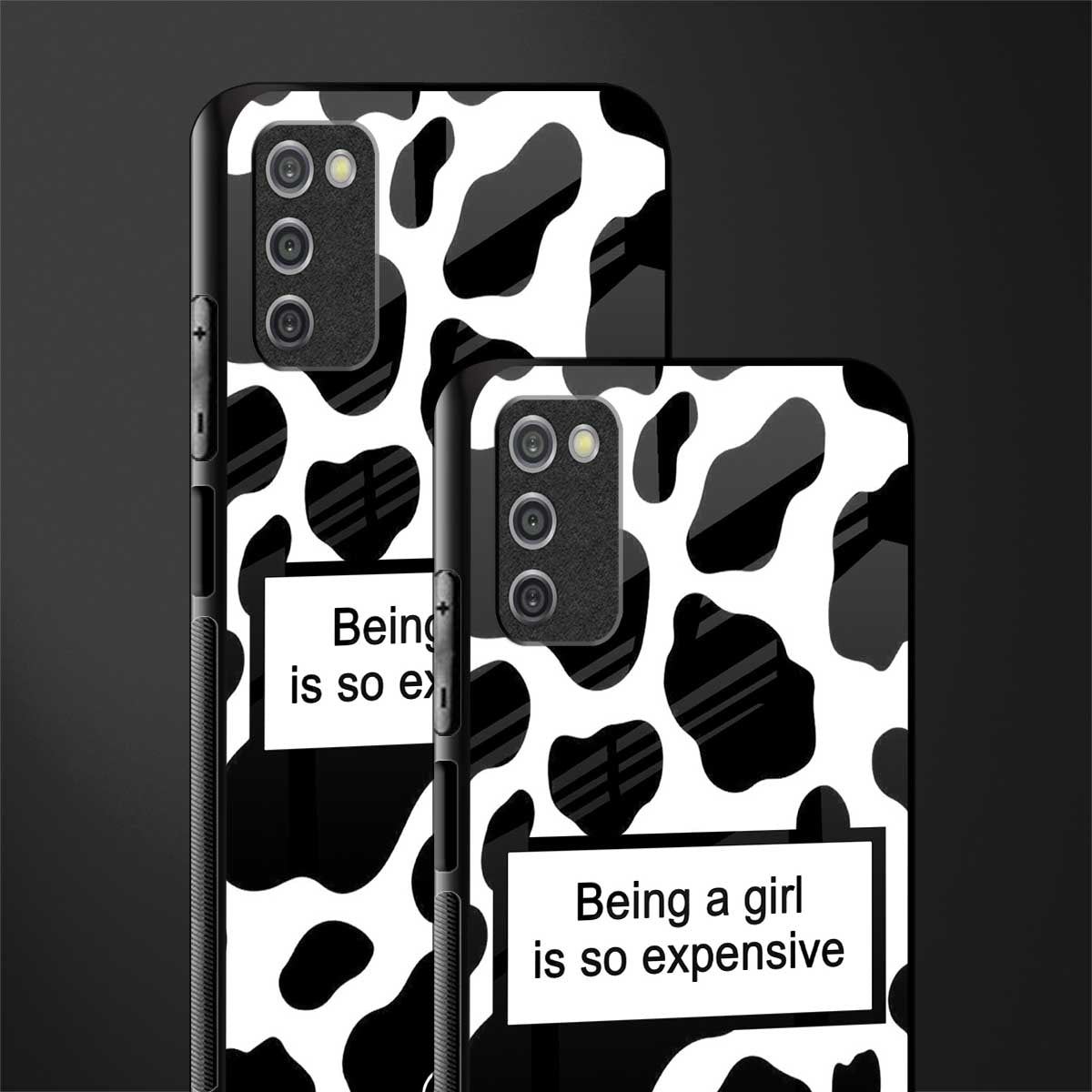 expensive girl glass case for samsung galaxy a03s image-2