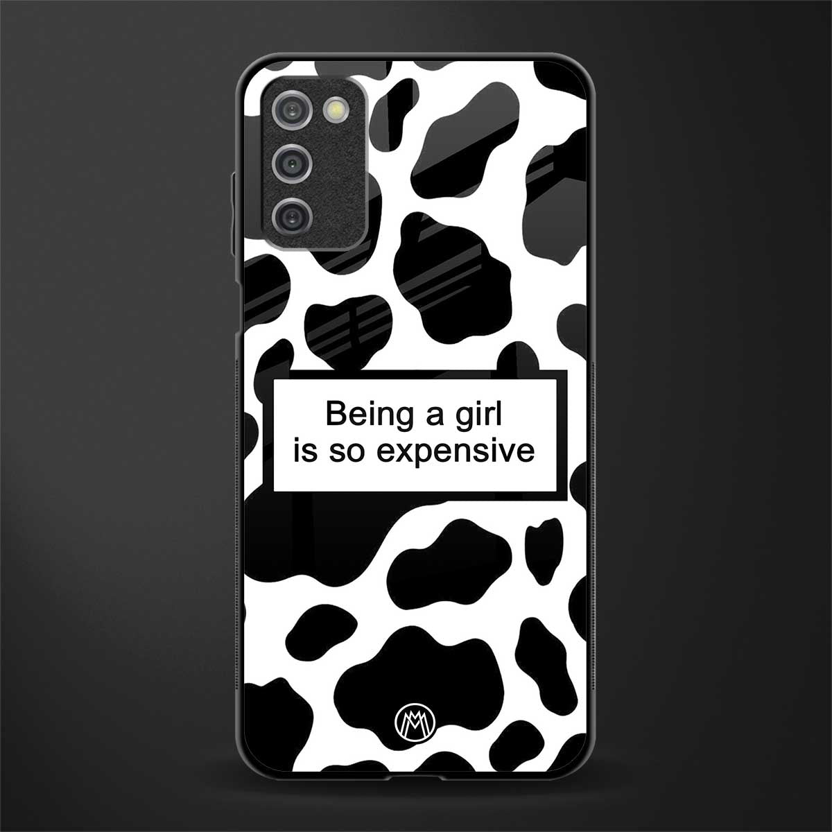 expensive girl glass case for samsung galaxy a03s image