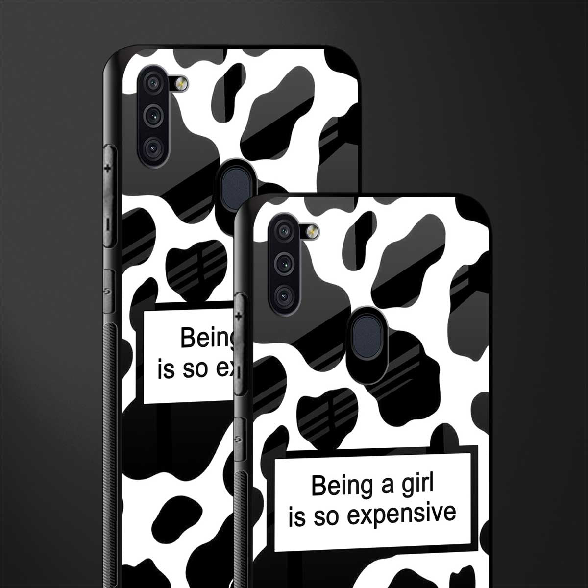 expensive girl glass case for samsung a11 image-2
