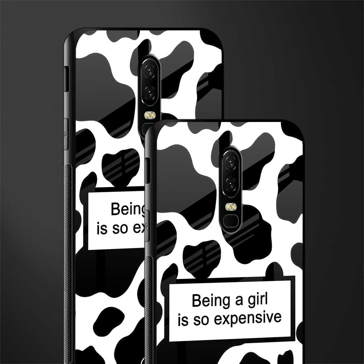 expensive girl glass case for oneplus 6 image-2