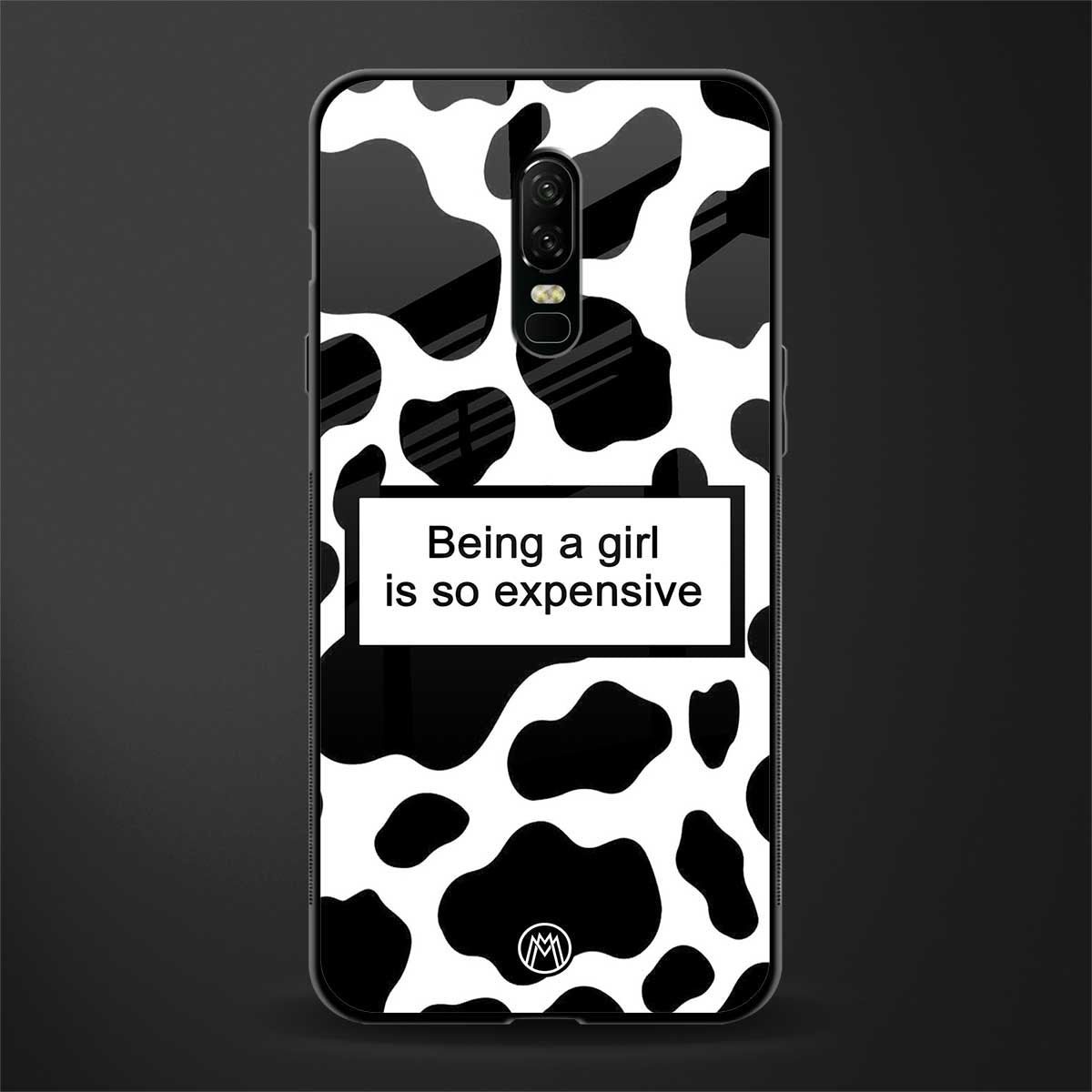 expensive girl glass case for oneplus 6 image