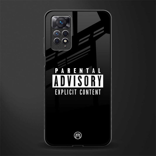 explicit content back phone cover | glass case for redmi note 11 pro plus 4g/5g