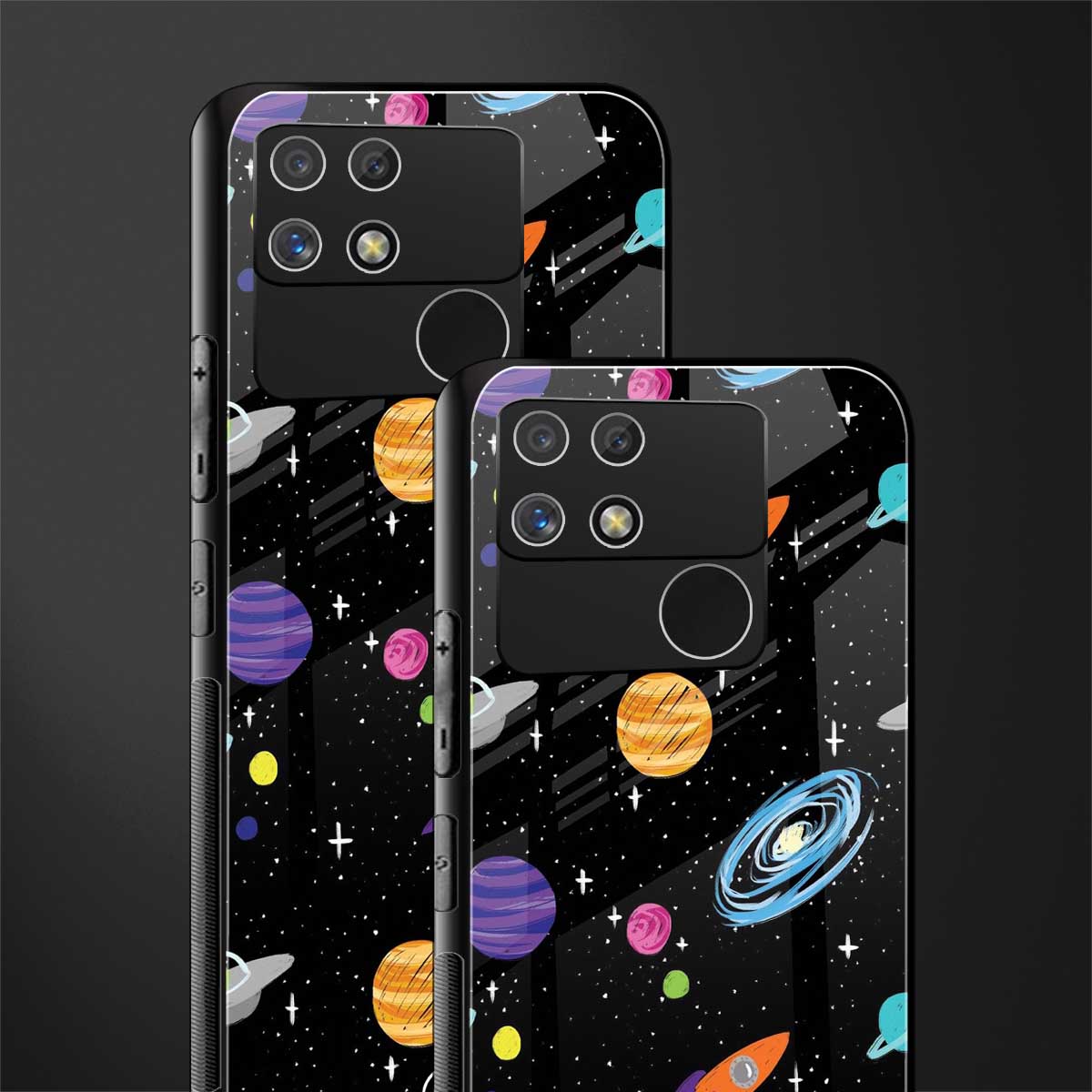 far far away back phone cover | glass case for realme narzo 50a