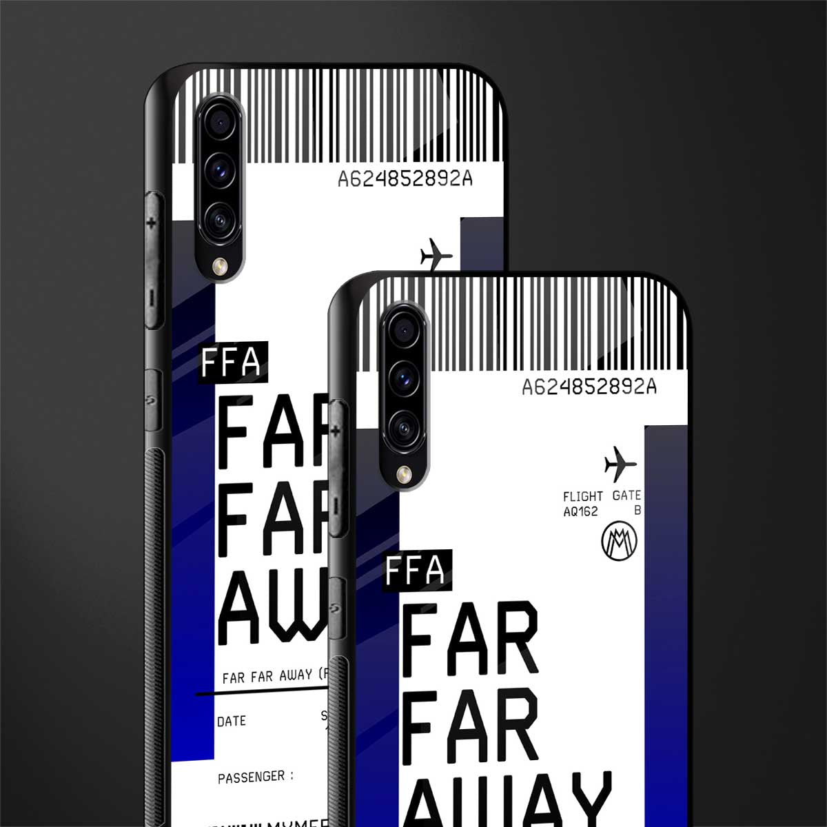 far far away boarding pass ticket glass case for samsung galaxy a70 image-2