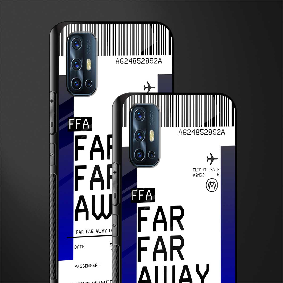 far far away boarding pass ticket glass case for vivo v17 image-2