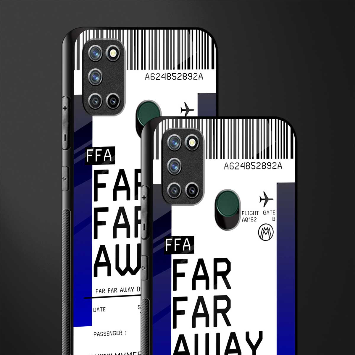 far far away boarding pass ticket glass case for realme 7i image-2