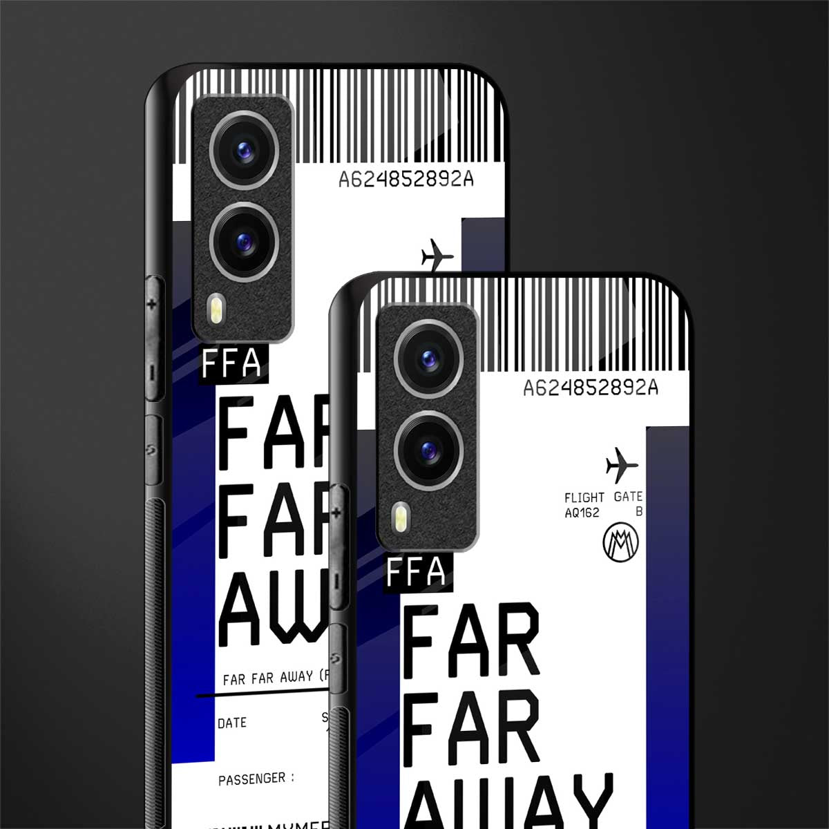 far far away boarding pass ticket glass case for vivo v21e 5g image-2