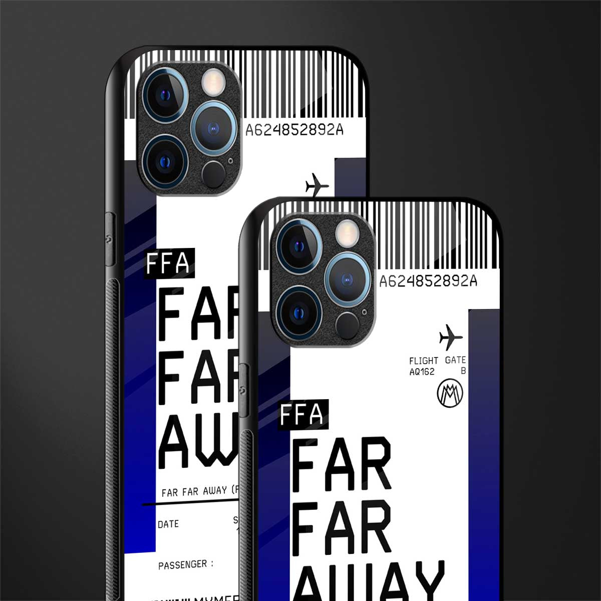far far away boarding pass ticket glass case for iphone 12 pro max image-2
