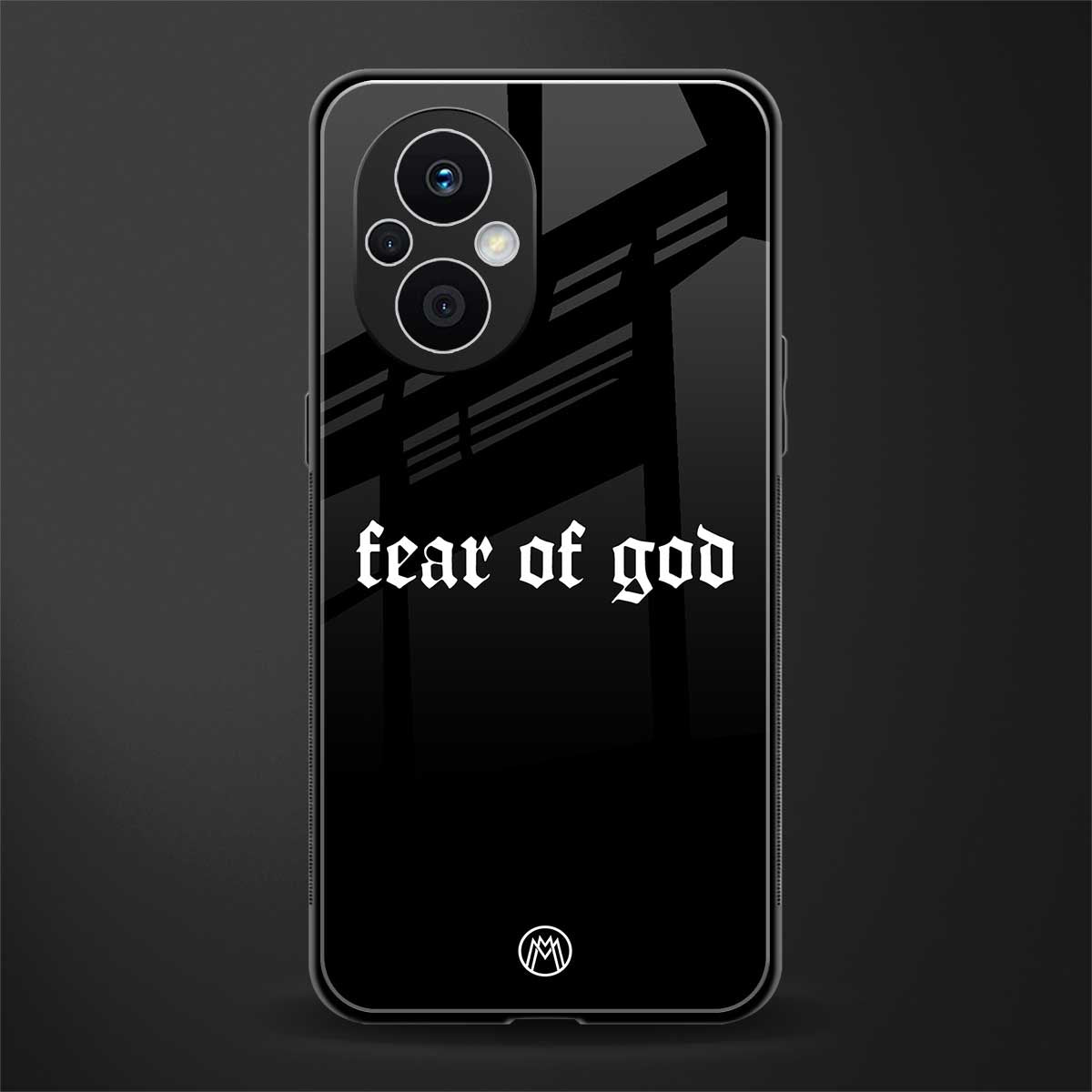 fear of god back phone cover | glass case for oppo f21 pro 5g