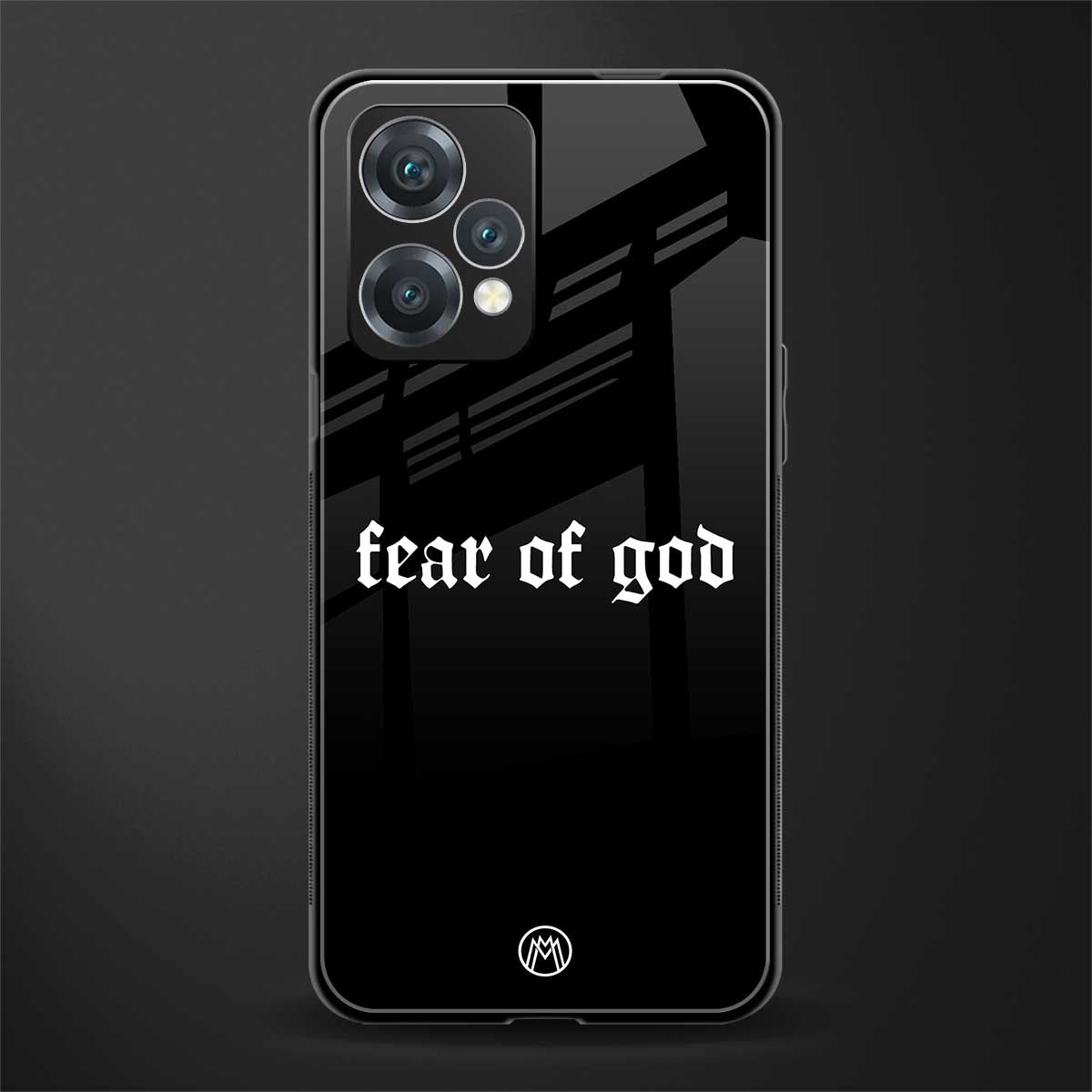 fear of god back phone cover | glass case for oneplus nord ce 2 lite 5g