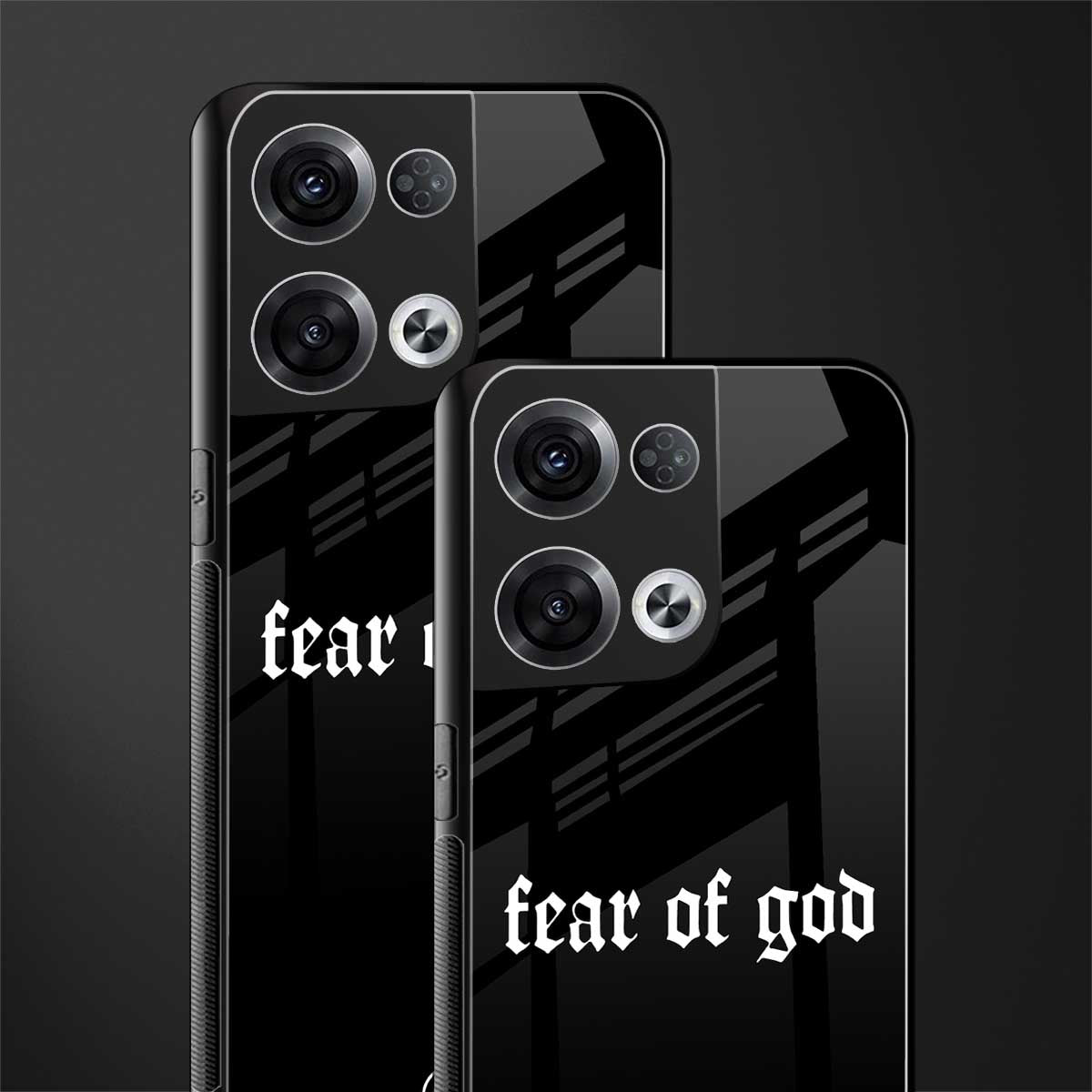 fear of god back phone cover | glass case for oppo reno 8 pro