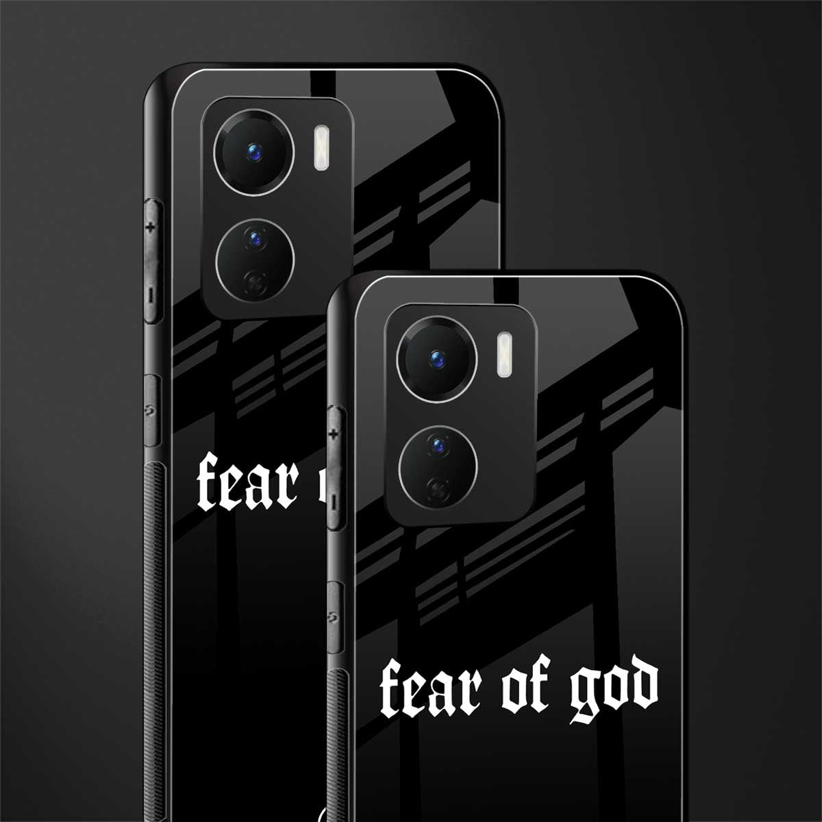 fear of god back phone cover | glass case for vivo y16