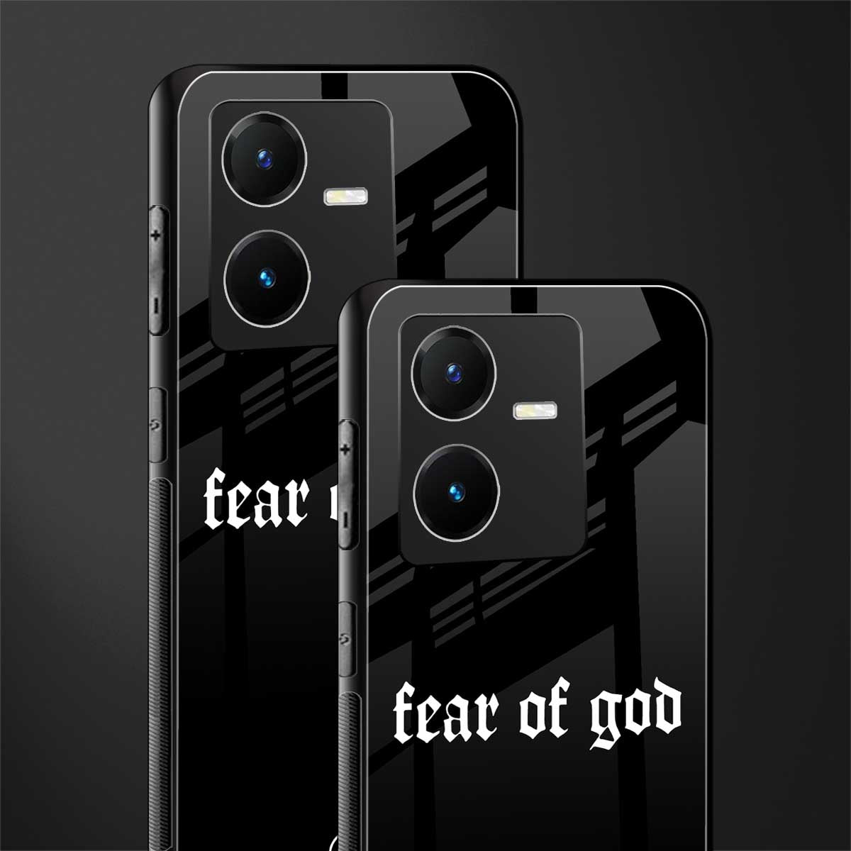 fear of god back phone cover | glass case for vivo y22