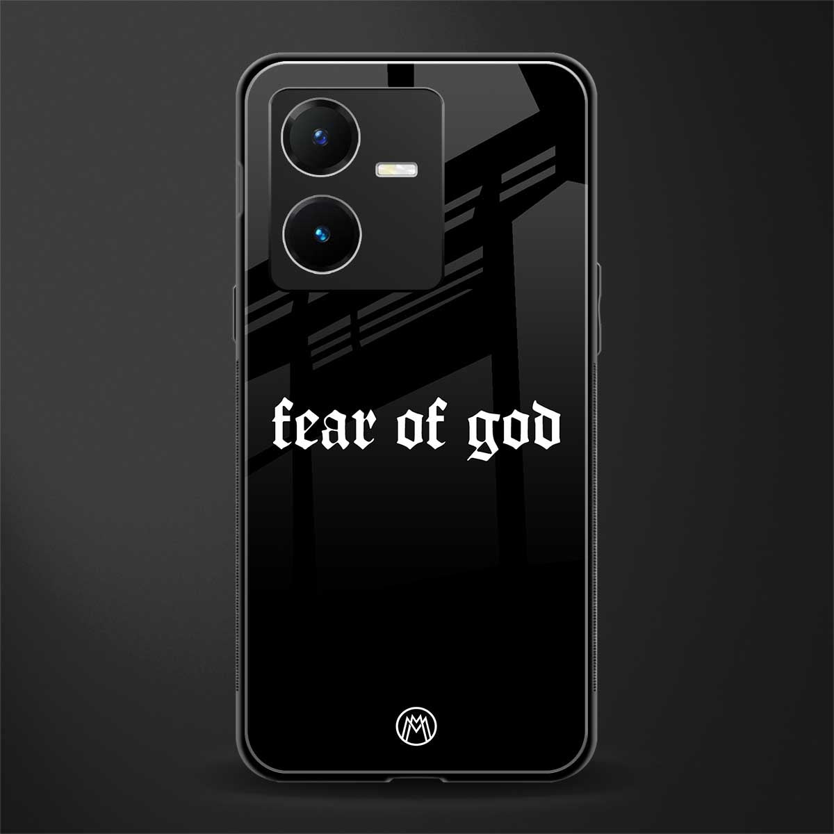 fear of god back phone cover | glass case for vivo y22