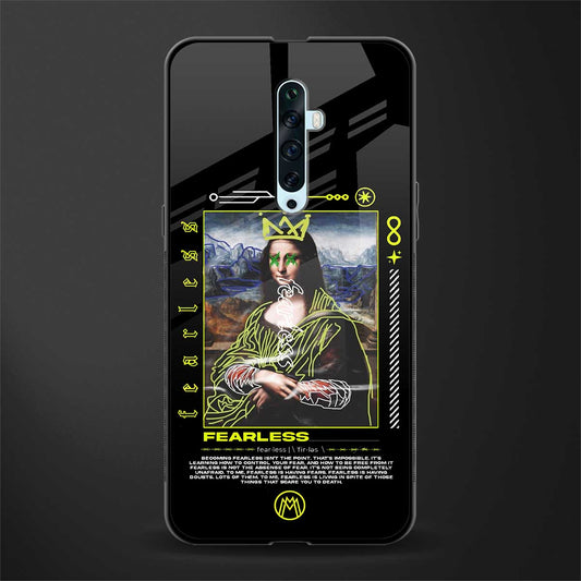 fearless mona lisa glass case for oppo reno 2f image